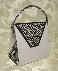 Personalized Favor PURSE SHAPED Gift Goodie Boxes for Showers, Birthdays or Weddings SET OF 6