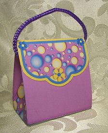 PURSE SHAPED Personalized Favor Birthday or Shower Gift Goodie Boxes SET OF 6