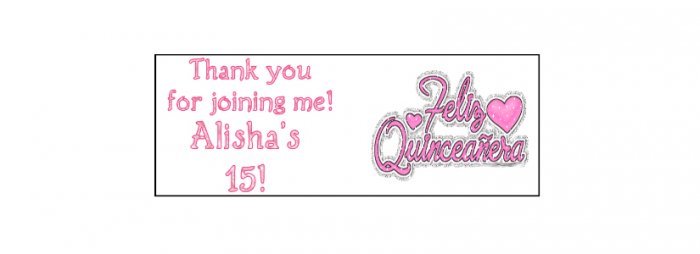 30 Quinceanera Lollipop, Sucker Tags Labels, BIRTHDAY PARTY FAVORS