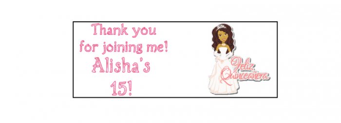 30 Sweet 15 Quinceanera Lollipop, Sucker Tags Labels, BIRTHDAY PARTY FAVORS