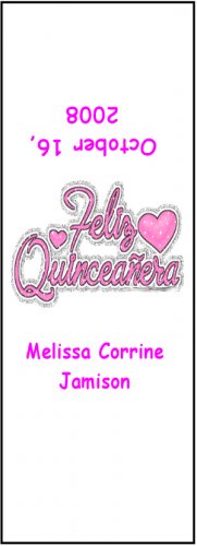 30 Quinceanera Sweet 15th Birthday Party Candy Bar Wrapper Hershey's Nugget Labels Party Favors #2