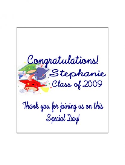 16 Graduation Lip Balm Chap Stick Wrapper party favor label Personalized
