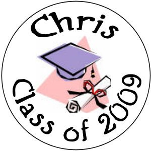 108 GRADUATION Hershey's Chocolate Kiss Labels Party Favors #1