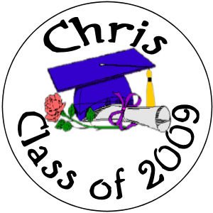 108 GRADUATION Labels Hershey's Kiss Chocolate Party Favors #5