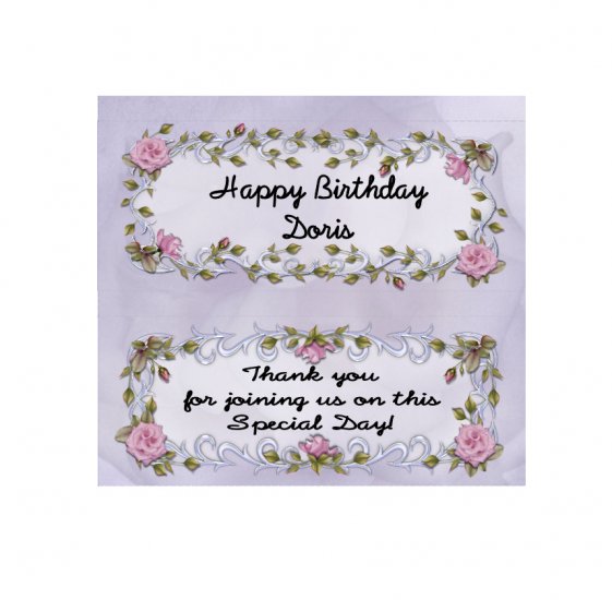 Candy Bar Box Favors Flower Frame Hershey bars PERSONALIZED Set of 6 Party Favors