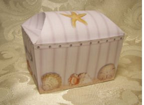 BEACH TREASURE CHEST Birthday Favor Boxes Party Favors Set of 6