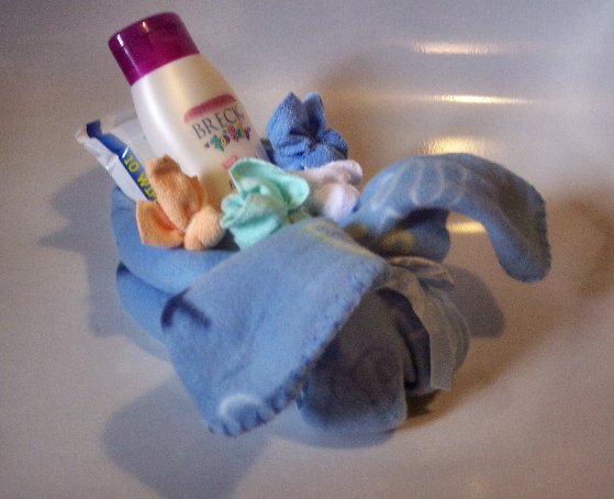 Momma Blanket Bunny and Baby washcloth Bunnies Baby Shower Gift Centerpiece Shower decoration