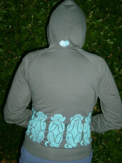 Women's Monkey Full Zip Hoodie