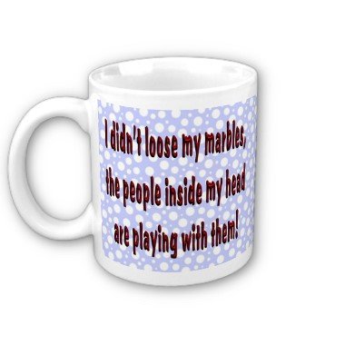 Humorous Funny Saying Coffee Mug Cup "I Didn't Loose My Marbles"
