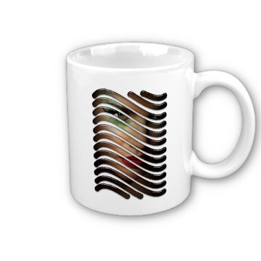 Abstract Face Coffee Mug Cup