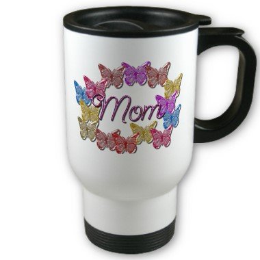 Mom Mother's day Travel Coffee Mug Cup Stainless Aluminum