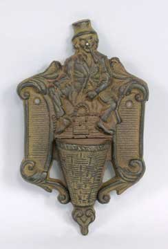 Cast Iron Man Match Holder