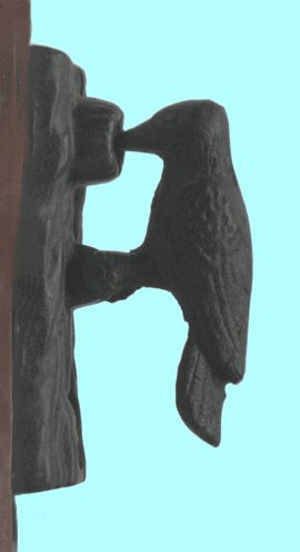 Cast Iron Woodpecker Door Knocker