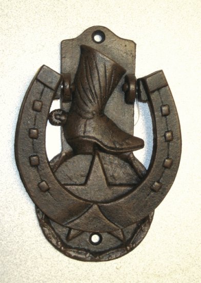 Cowboy Boot Door Knocker