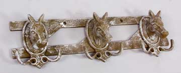 White Wash Horse Rack