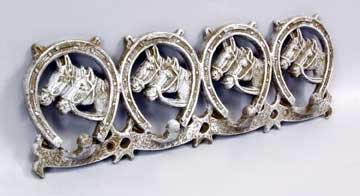 White Wash Horseshoe Wall Hook