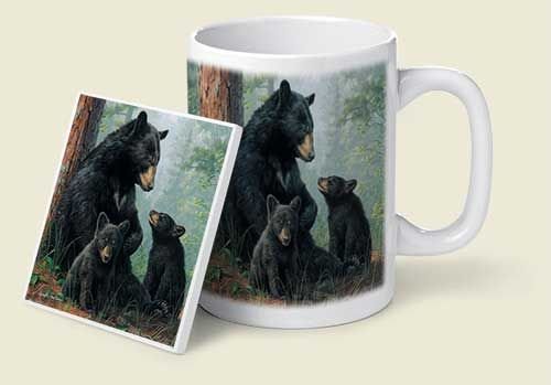 Black Bears Mug & Coaster