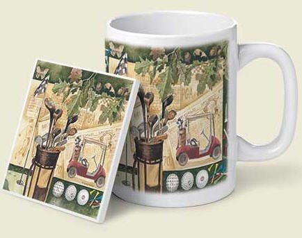 Golf Collage Mug & Coaster