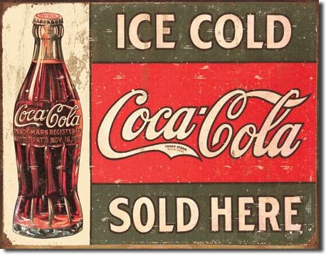 1916 Ice Cold Coke Sign