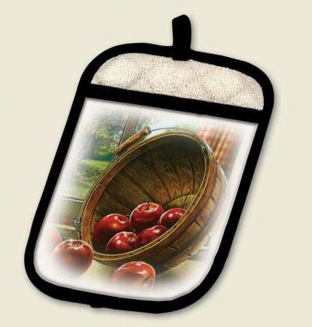 Apple Basket in Window Potholder