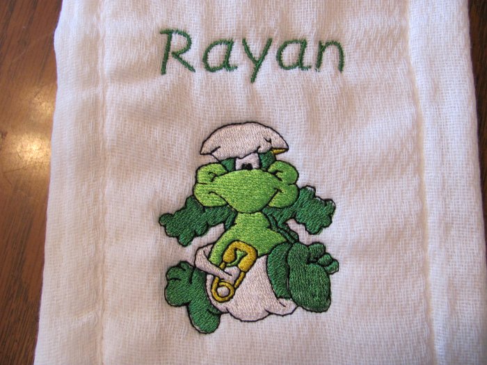 Dino Burp Cloth