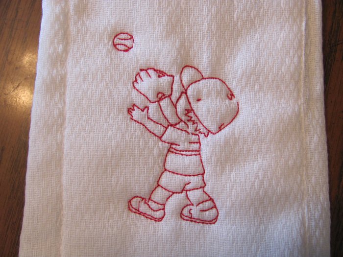 Baseball Burp Cloth