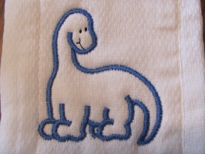 Dinosaur Burp Cloth