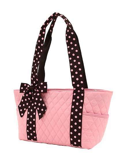 Lt. Pink & Brown Bucket Purse