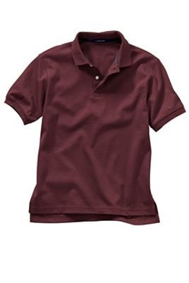 Kid's S/s burgundy polo shirt