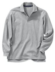 Adult unisex L/s Grey Polo shirt