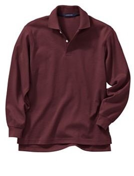 Kid's Unisex L/S Burgundy Polo Shirt