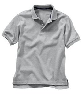 Adult Unisex Grey S/S Polo Shirt