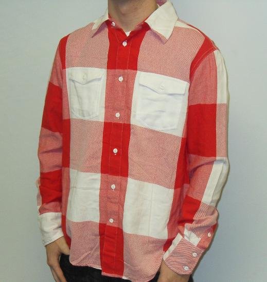Metro Black - LS Button Down - Red/White