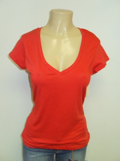 Wet Seal - V-Neck - Red