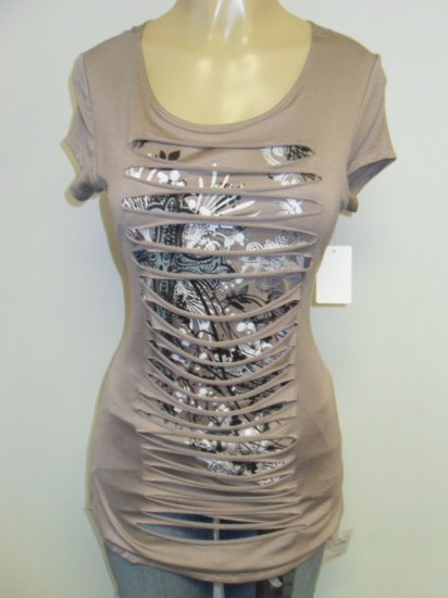 Touch Me - Shirt - Light Coffee