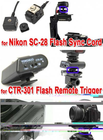 1/4"-20 Tripod screw to Flash or Hot Shoe Mount Adapter