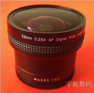58mm 0.25x Digital Wide FISH EYE Fisheye LENS 58 mm canon nikon etc.