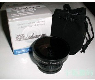 37mm Macro 0.42x Wide FISH EYE Fisheye LENS 37mm canon nikon etc.