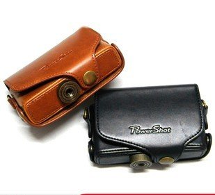 Canon PowerShot SX210 is leather case bag in black or brown