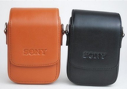 WP13: Sony DSC-HX5C camera leather case bag in black or brown