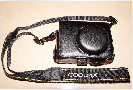 Nikon Coolpix P7000 camera leather case bag in black or brown