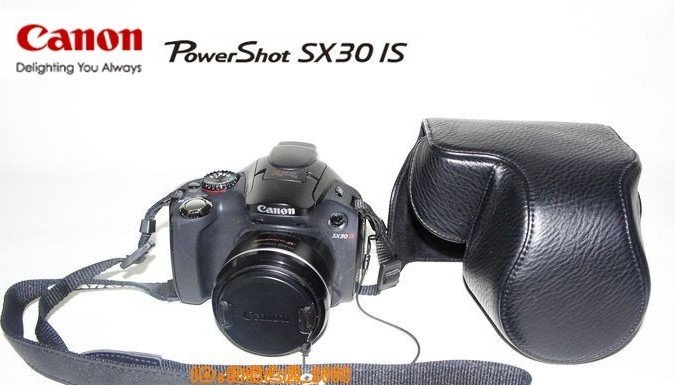 Canon sx30 SX30IS 14.1MP Digital Camera leather case bag