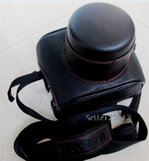 leather case bag for Canon EOS 550D / Rebel T2i Digital SLR Camera 18-55mm f/3.5-5.6 IS Lens