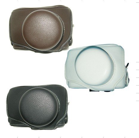 WP30: leather case bag to Olympus PEN E-P1 EP1 E-P2 EPS digital camera