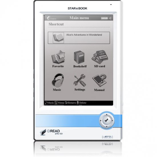 White STAReBOOK STK-101(with Blue Strip)