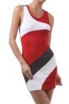 Red Multi Racerback Dress Size Medium