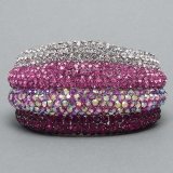 Pink Crystal Hinged Bracelet