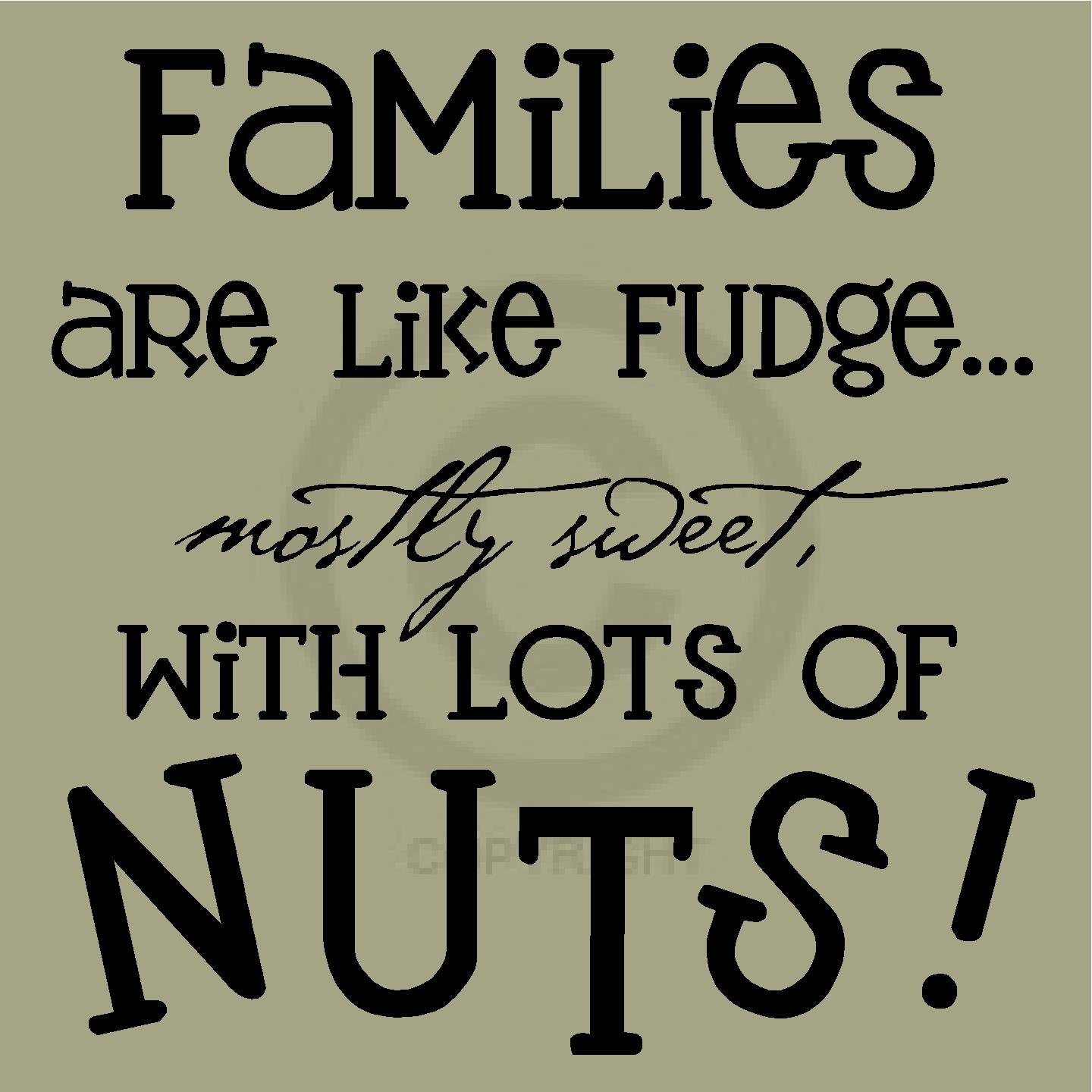 Families Are Like Fudge