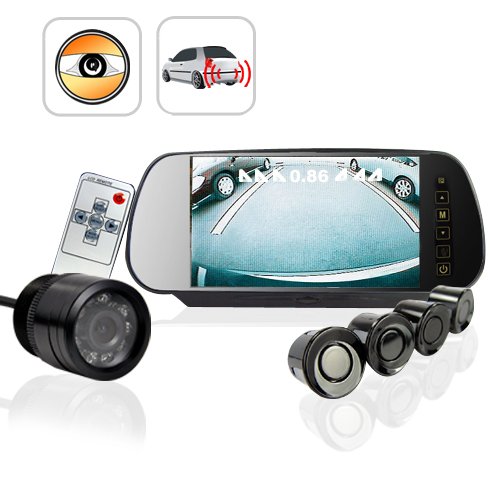 CVEZJ-700HH Car Reversing Set - Sensors + Rearview Camera + Rearview Screen