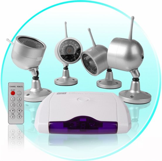 Wireless Home Surveillance - Camera + Receiver (EU) CVD-42A802X4-PA